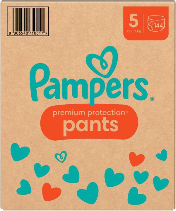 Produktbild Pampers Premium Protection Pants (Gr. 5, Monatsbox, 144 Stück)