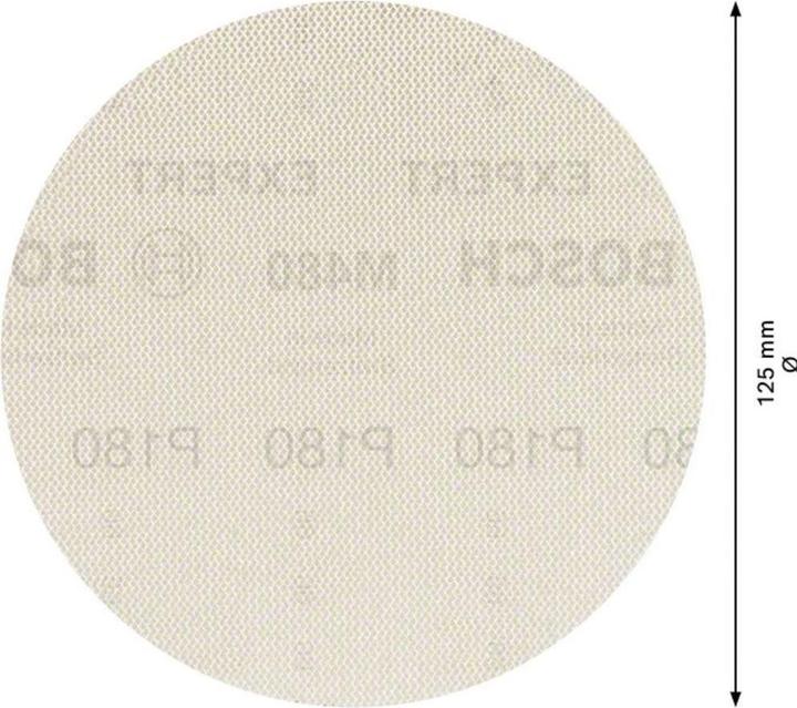 Immagine prodotto Bosch Professional Zubehör Expert M480 Rete di levigatura per levigatrice rotorbitale, 125 mm, G 180, 5 pezzi (180)