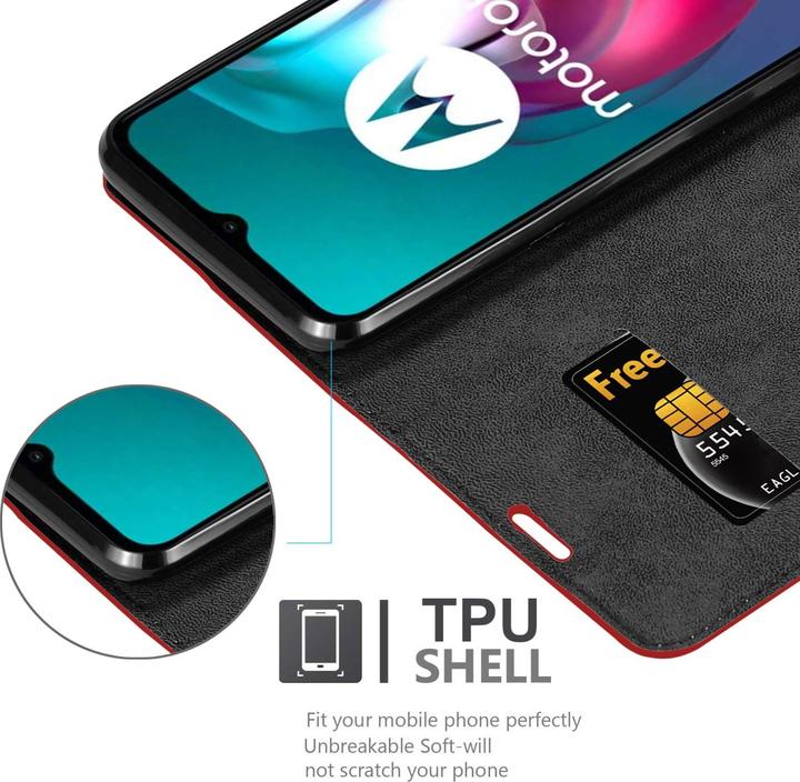 Actual product image Cadorabo Book Invis. Magnet sleeve (Motorola Moto G10, Motorola Moto G30)