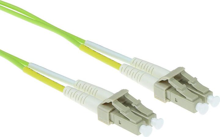Actual product image 0.5 meter LSZH Multimode 50/125 OM5 fiber patch cable duplex with LC connectors. (CAT7, 0.50 m)
