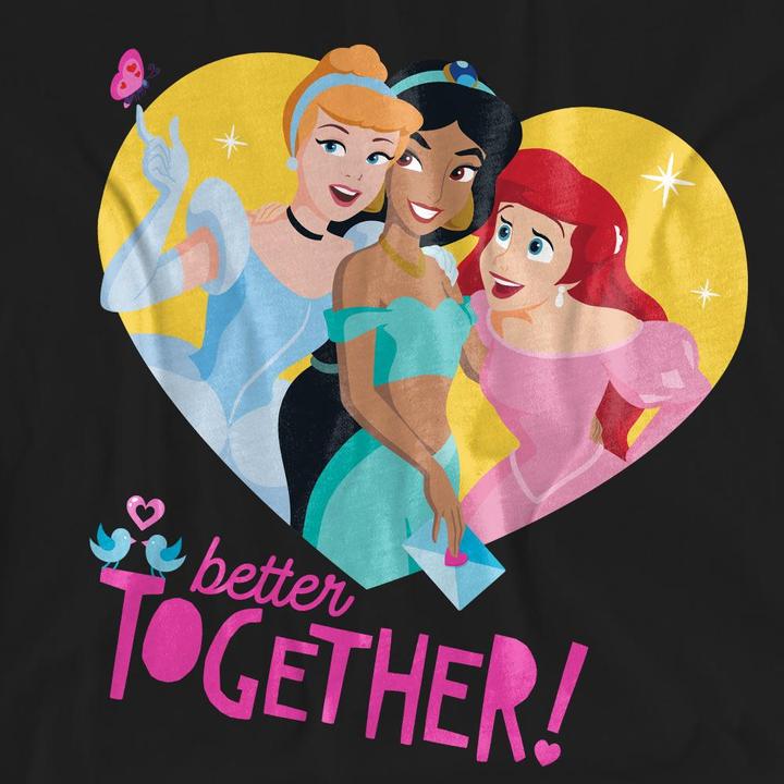 Produktbild Disney Princess Better Together TShirt Valentinstag (L)