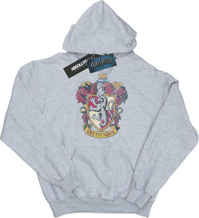 Actual product image Girls Gryffindor Distressed Crest Hoodie (128)