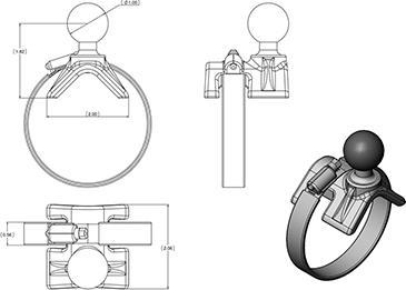 Immagine prodotto RAM Mounts RAM Mount Strap Base Gopro
