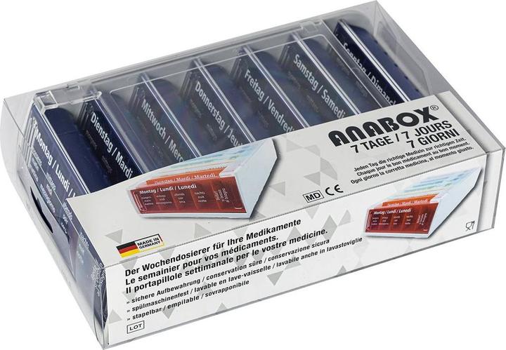 Produktbild Anabox Medidispenser 7Tage blau