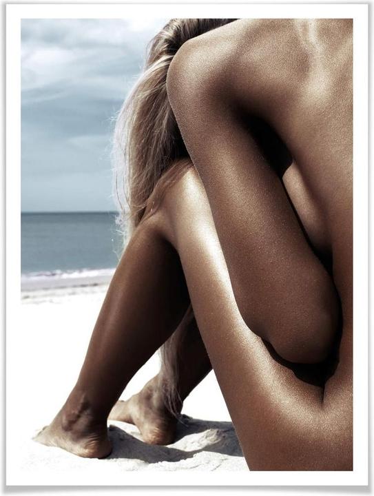 Produktbild Trenddeko Nackt am Strand (100 x 120 cm)