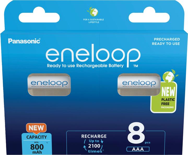 Productafbeelding Panasonic Eneloop (8 Pcs., AAA, 800 mAh)
