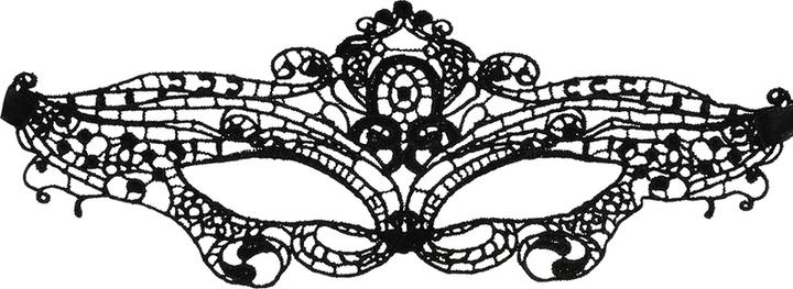 Actual product image Coquette Chic Desire Lace Mask Black