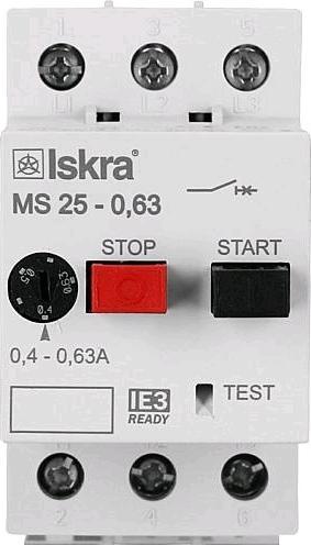 Produktbild Iskra IE3 Motorschutzschalter konform MS25 20