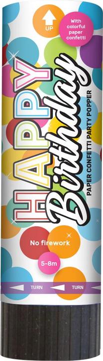 Image du produit Folat Set de 3 canons à confettis Rainbow Bday - 15cm