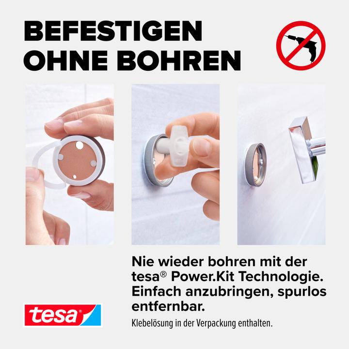 Image du produit tesa Porte-rouleau EKKRO avec solution adhésive sans perçage