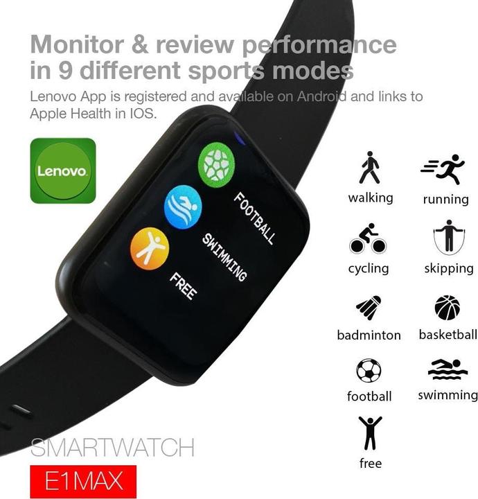 Actual product image Lenovo E1 Max (43 mm)