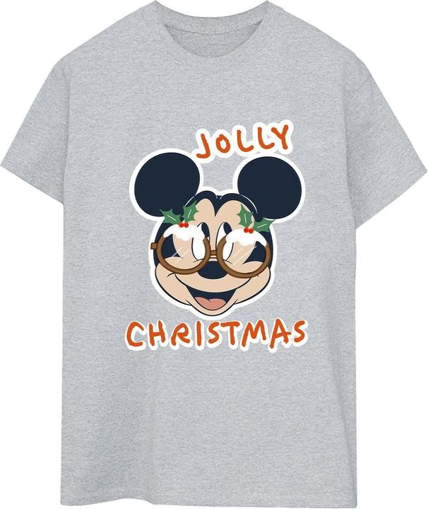 Produktbild Disney Mickey Mouse Jolly Christmas Glasses TShirt (XXL)