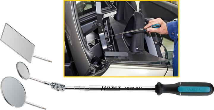 Actual product image HAZET Telescopic inspection mirror set 1977-2/4 ∙ 740 mm