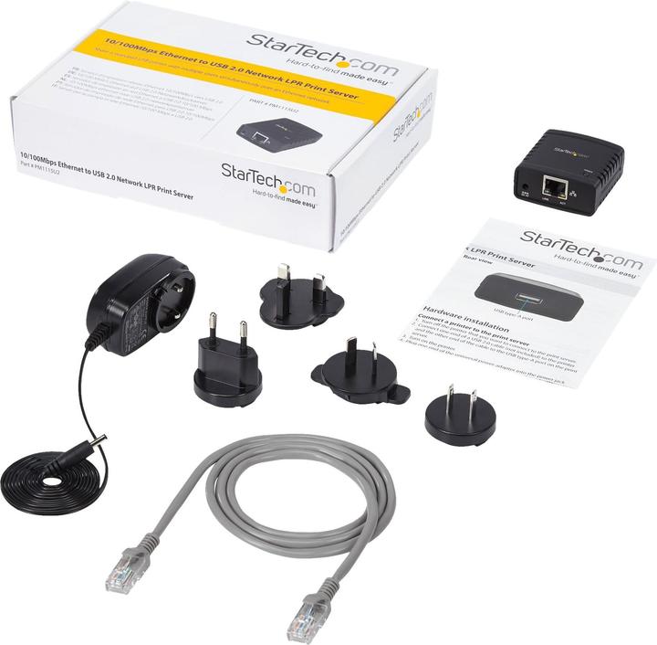 Actual product image StarTech USB Network Lpr Print Server