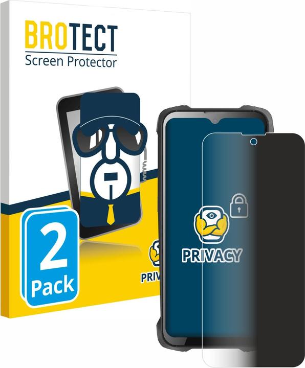 Produktbild BROTECT Sichtschutzfolie Anti-Spy Privacy Folie Blaulicht-Schutz (2 Stück, Cubot King Kong 9)