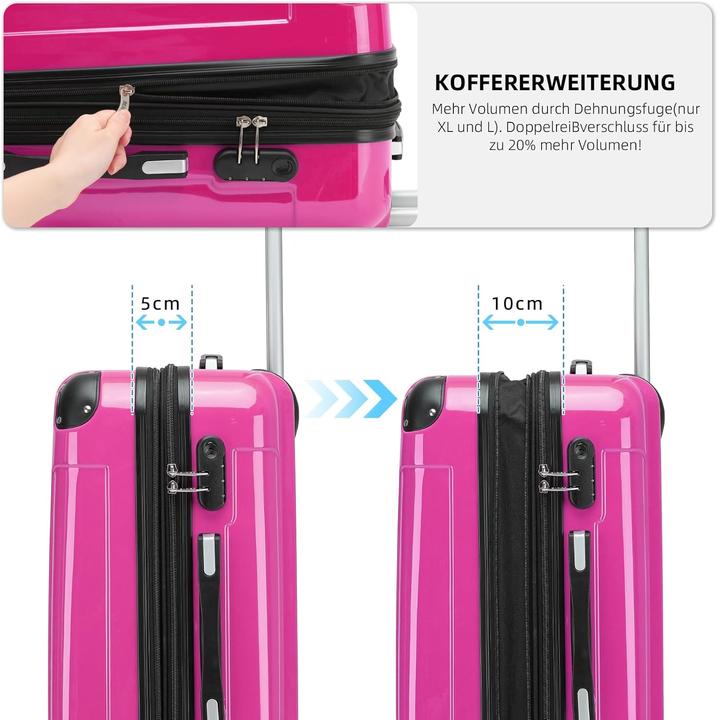Image du produit Beibye Hartschalen Koffer (45 l, Bagage à main (jusqu'à 50l))