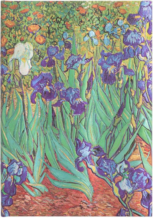 Paperblanks Carnet de notes PB iris midi lin (À rayures, Couverture rigide)