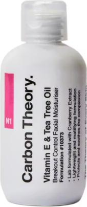 Actual product image Carbon Theory Vitamin E & Tea Tree Oil Breakout Control Face Moisturiser New (Body lotion, 100 ml)