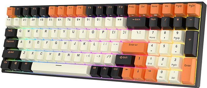 Image du produit Royal Kludge Clavier mécanique RK100 RGB, brown switch (noir-orange) (ING. Int., Sans fil)