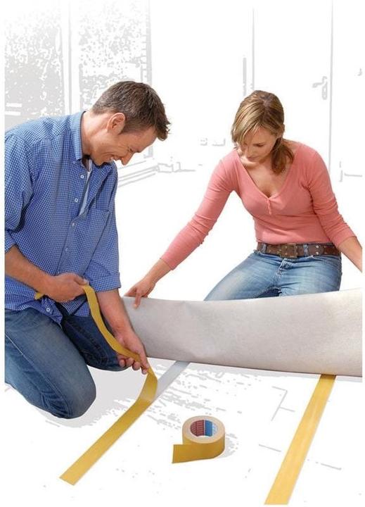 Actual product image tesa REMOVABLE installation tape, double-sided adhesive tape, removable without leaving any residue (50 mm)