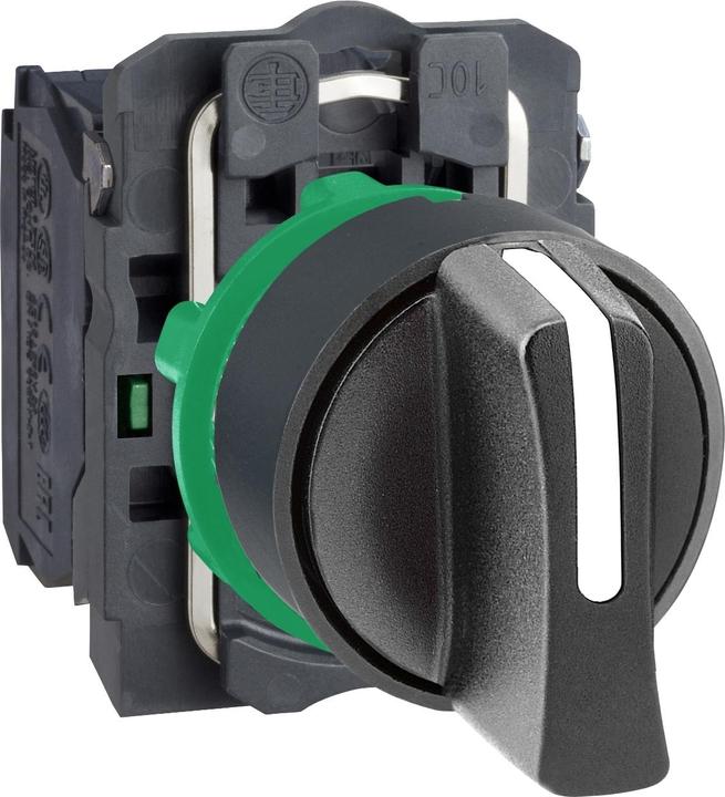 Actual product image Schneider Electric Selector switch 2P Black Spring Ret 1NO