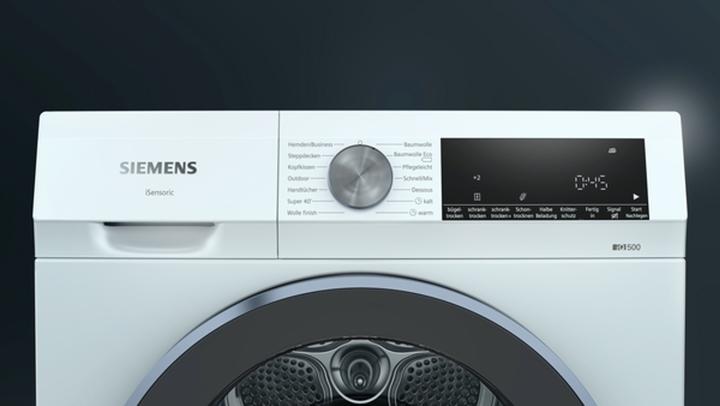 Immagine prodotto Siemens WQ 41 G20 G0 Asciugatrice a pompa di calore A+++ 9kg bianco (9 kg, A destra, Spina UE)