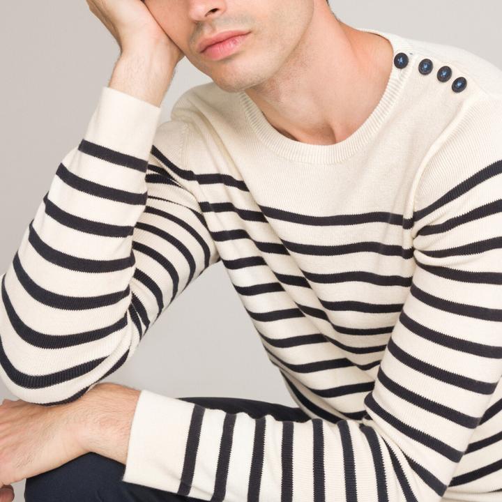 Image du produit La Redoute Collections Pull marin en coton biologique (M)