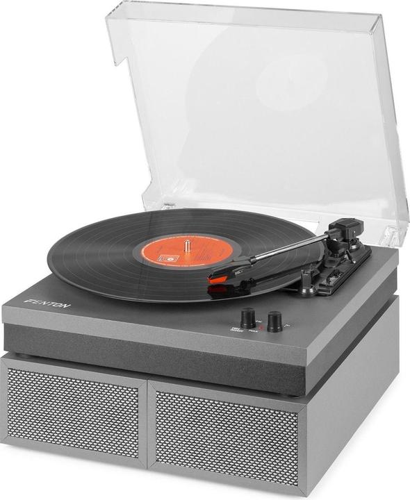 Immagine prodotto Fenton Piastra con Bluetooth e altoparlanti - RP165G - Incl. Naald - Alluminio / argento (Automaticamente)