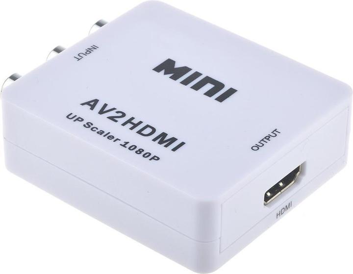 Produktbild JTI Mini-AV-zu-HDMI-Videokonverter-Adapter 720p 1080p