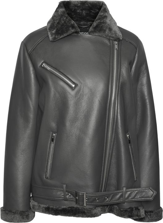 Pieces PCNORA Kunstlederjacke