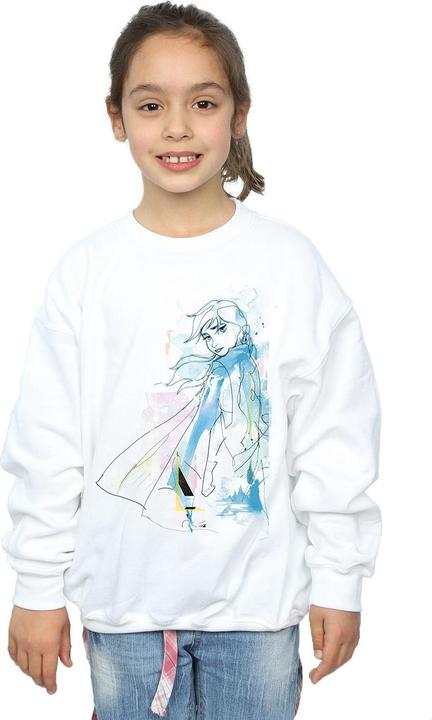 Produktbild Disney Frozen 2 Anna Watercolour Sketch Sweatshirt Mädchen (152, 158)