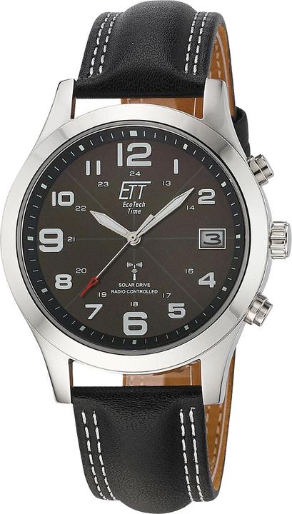 Immagine prodotto ETT EGS-11488-22L Orologio radiocomandato a propulsione solare Gobi (Orologio da polso analogico, Orologio a fase lunare, Orologio radiocontrollato, 41 mm)