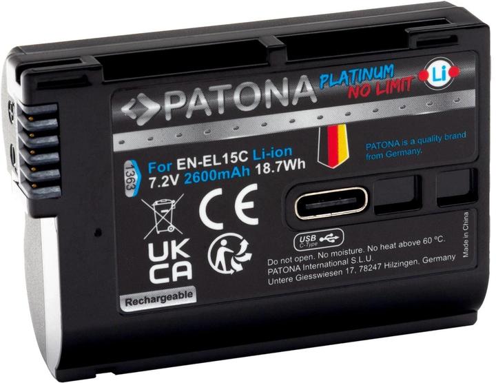 Patona Platinum Akku Nikon ENEL15C USB-C (Akku)
