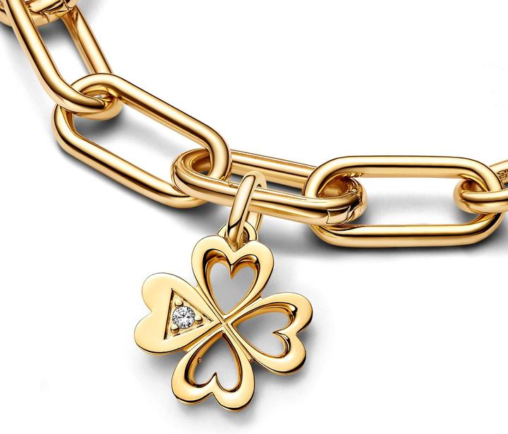 Image du produit Pandora ME Coeur Trèfle à quatre feuilles Médaillon (Métal, Plaqué or)