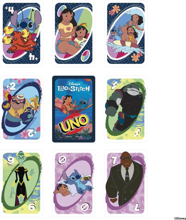 Actual product image Mattel Games UNO Lilo & Stich (German)