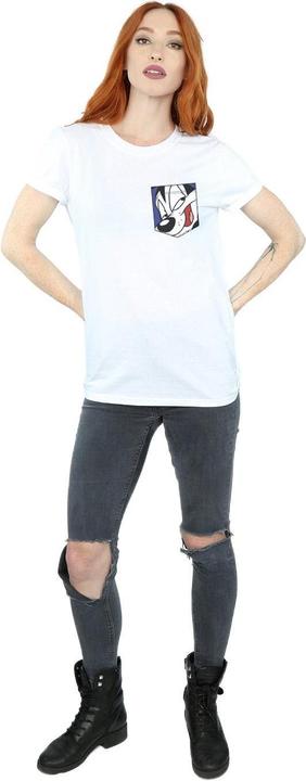 Produktbild Looney Tunes Pepe Le Pew Face Faux Pocket TShirt (XL)