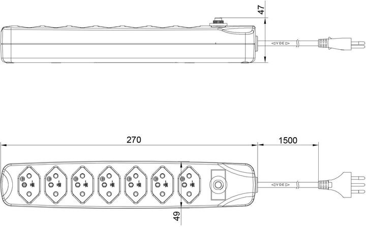 Actual product image Furber Connector strip (7 x, Type 13, 1.50 m)