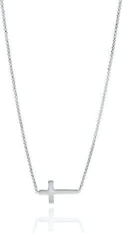Amen Pray & Love Cross Collier (Argent 925, 44 cm)