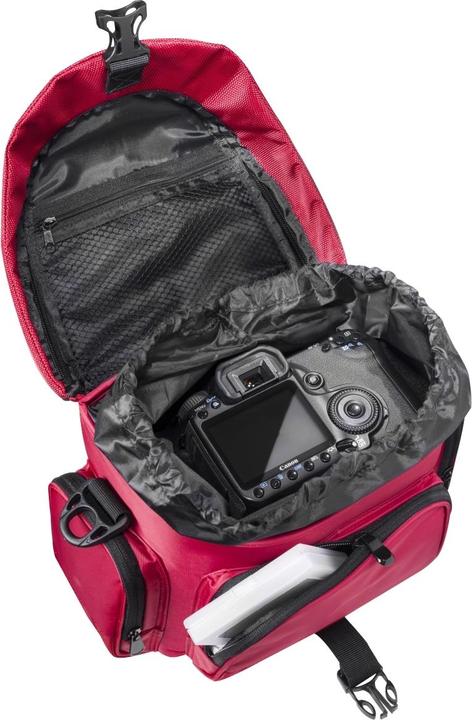 Produktbild mantona premium Fototasche rot/schwarz (Kamera Schultertasche, 1 l)