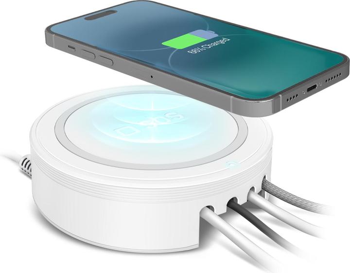 Immagine prodotto SBS Stazione di ricarica wireless 15W 3x USB/USB-C whiteá (20 W)