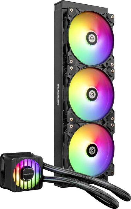 Produktbild Enermax LIQMAXFLO 360mm CPU AIO Flüssigkeitskühler - Xtreme Doppelkammerpumpe- VRM Wasserblock ARGB