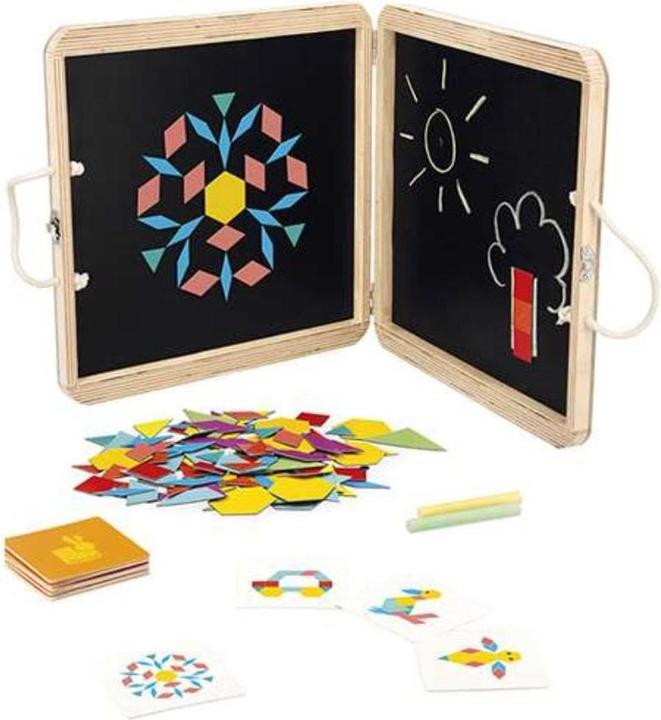 Image du produit Janod Puzzle magnetique geometrique (120 pièces)