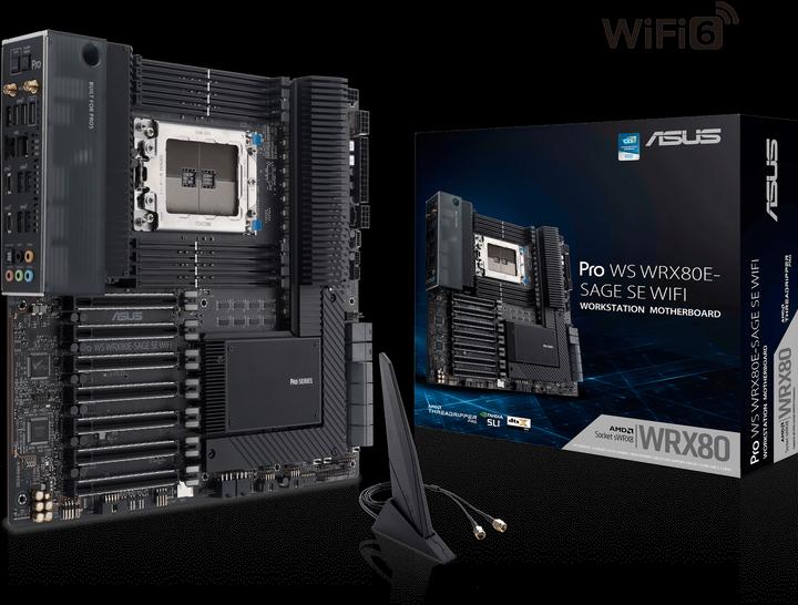 Produktbild ASUS Pro Ws Wrx80e-Sage Se Wifi (sWRX8, AMD WRX80, E-ATX)
