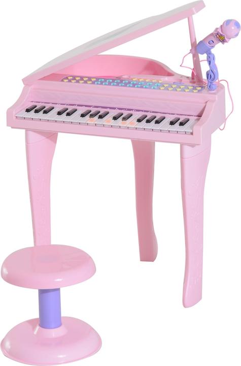 Actual product image Homcom Children's piano including stool (English)