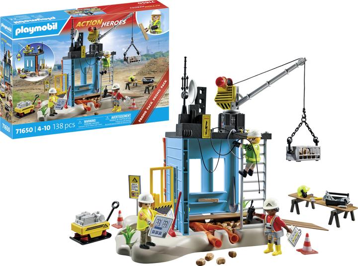 Produktbild Playmobil Baustelle (71650, Playmobil Action Heroes)