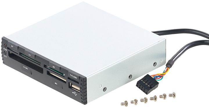 Produktbild Xystec Interner 3,5"-Card-Reader mit Front-USB (9-Polig)