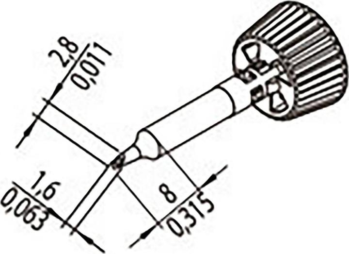 Image du produit 0142WDLF16/SB Pointe à souder Taille de la pointe 1.60 mm Contenu 1 pc. (Mèche à souder)
