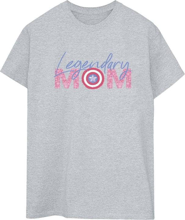 Avengers Captain America Mum BaumwollBoyfriend TShirt
