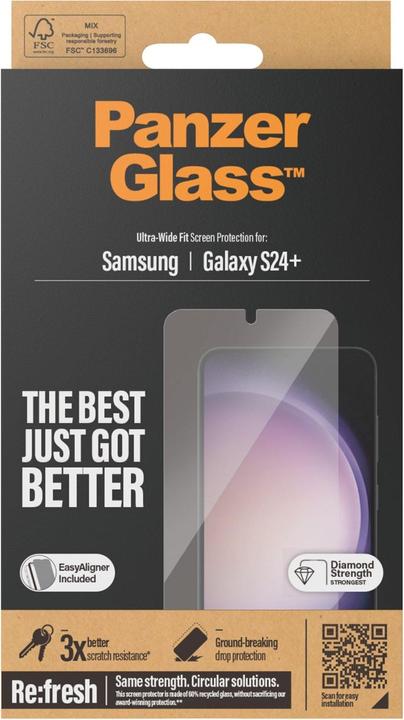 Produktbild PanzerGlass Ultra-Wide Fit (1 Stück, Samsung Galaxy S24+)