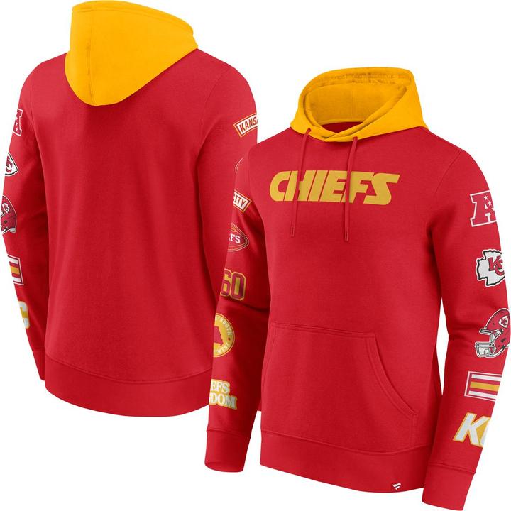 Actual product image Fanatics Kansas City Chiefs NFL Sleeve Prints Hoody - L (L)